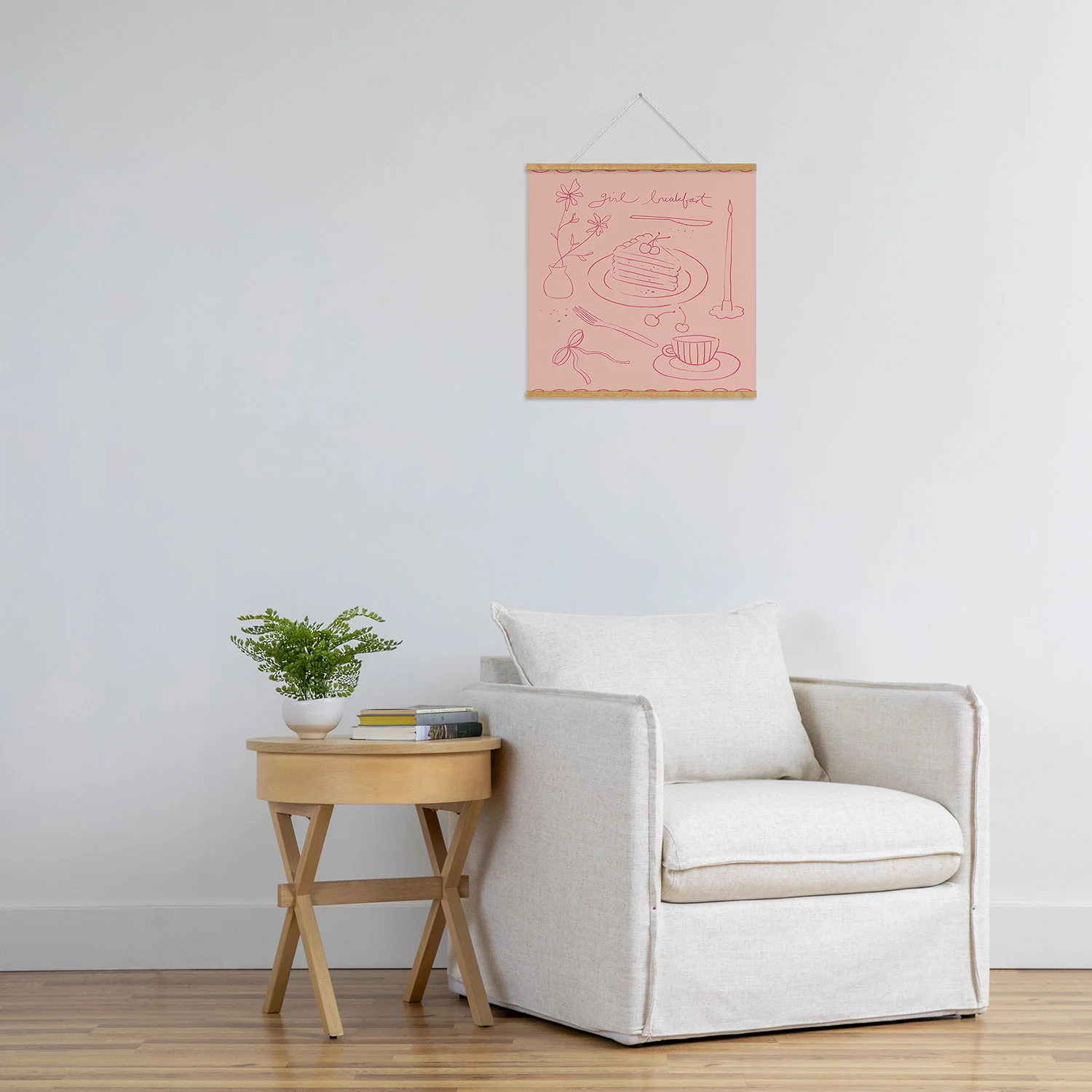 DENY Designs girl breakfast Art Print - Image 45