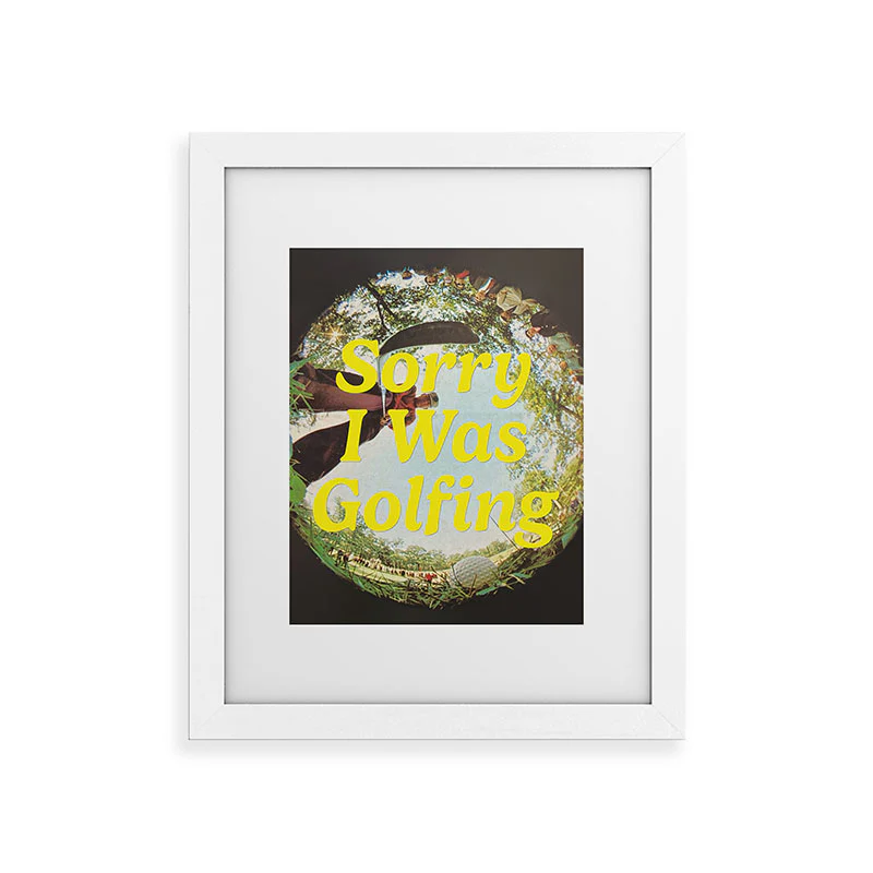 DENY Designs GolfFisheye Framed Art Print - Image 13