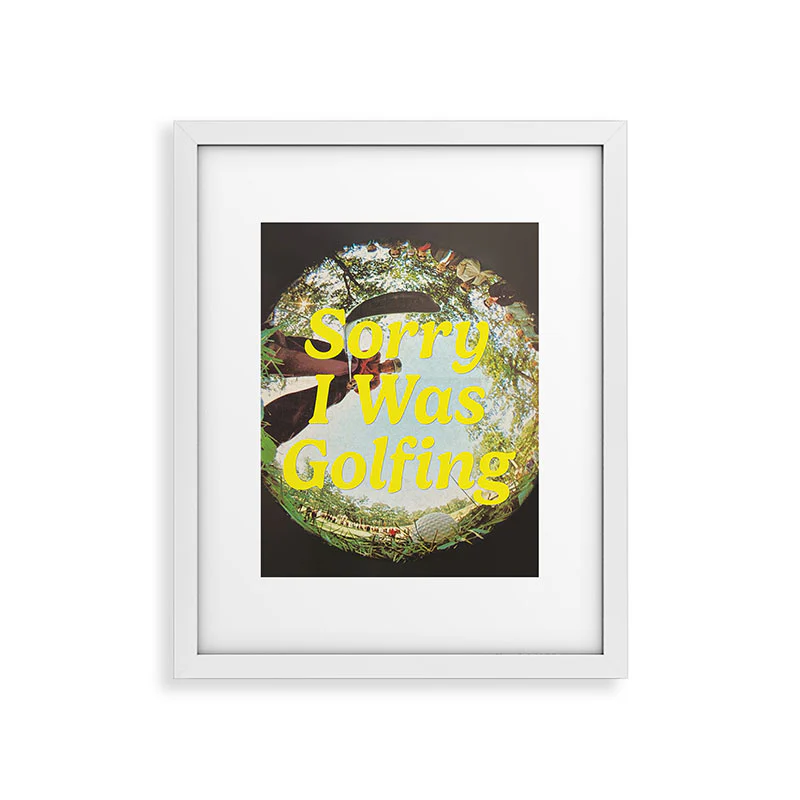 DENY Designs GolfFisheye Framed Art Print - Image 39