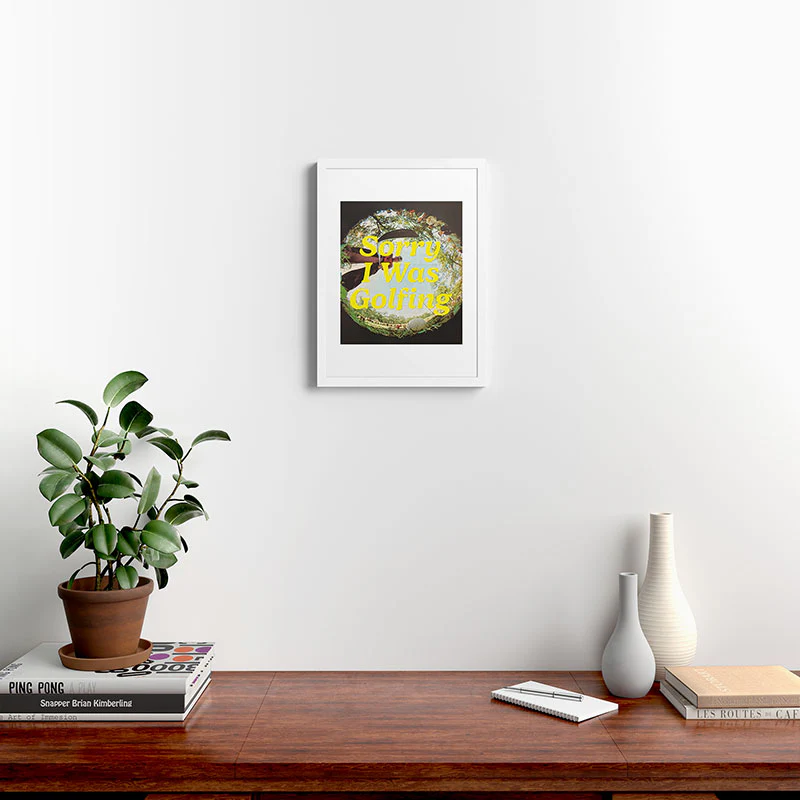 DENY Designs GolfFisheye Framed Art Print - Image 42