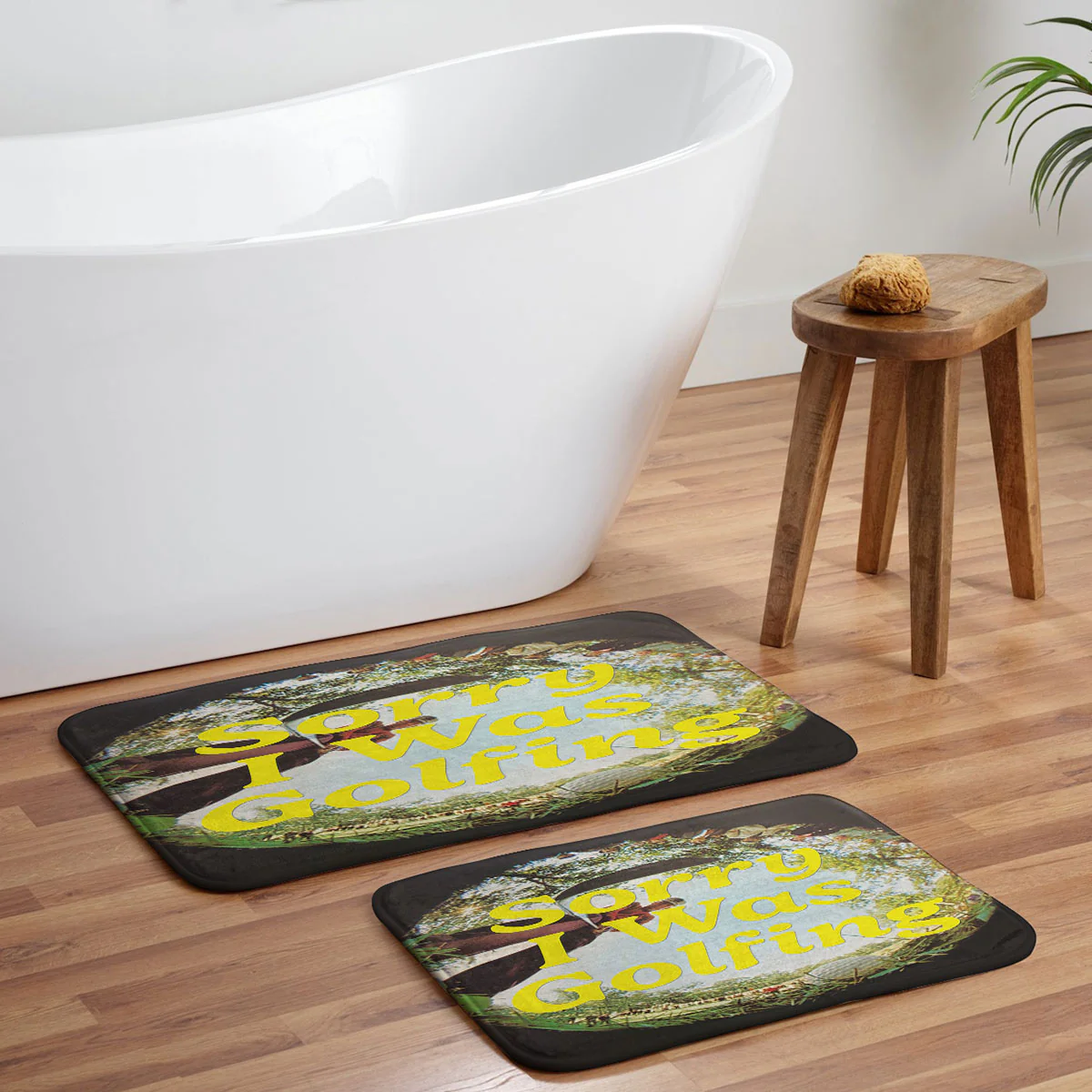 DENY Designs GolfFisheye Memory Foam Bath Mat - Image 5