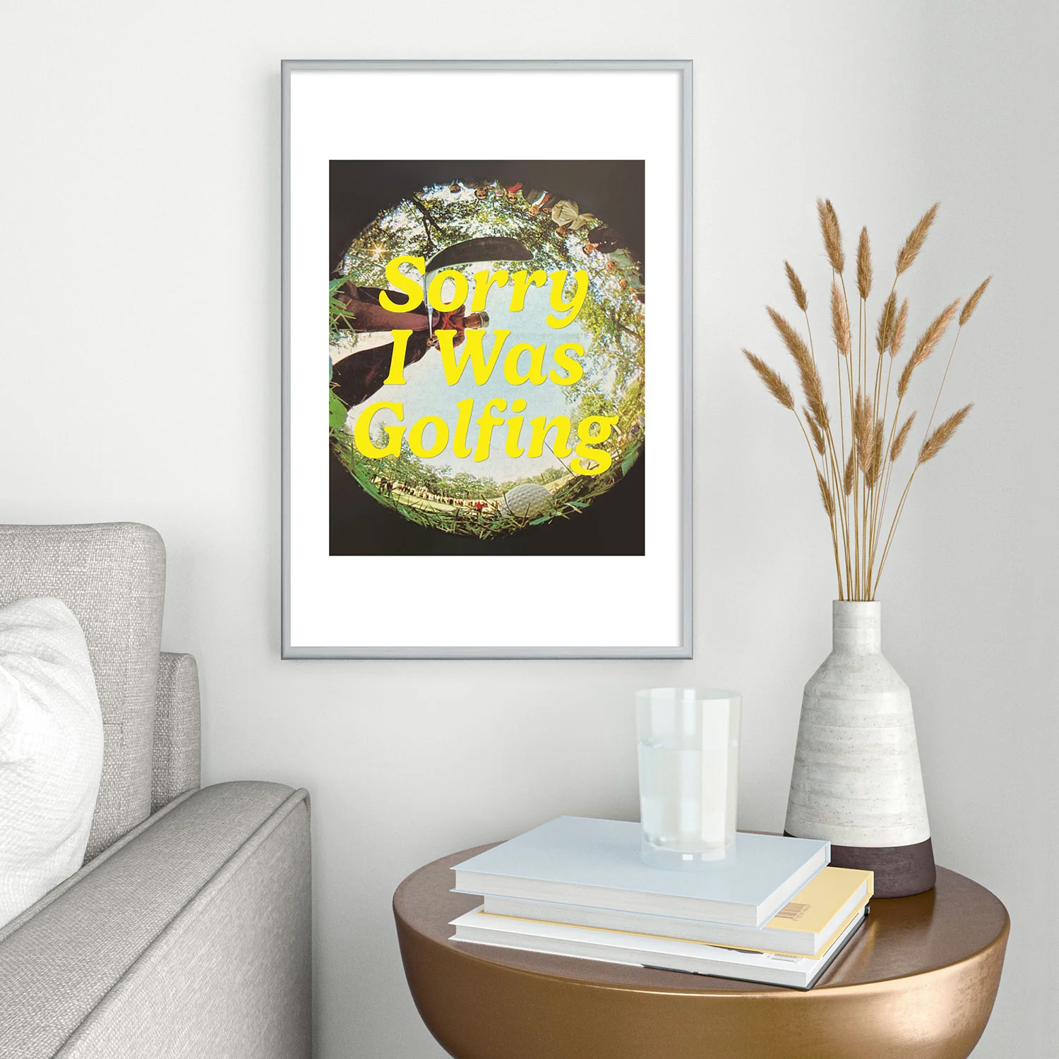 DENY Designs GolfFisheye Metal Framed Art Print - Image 18