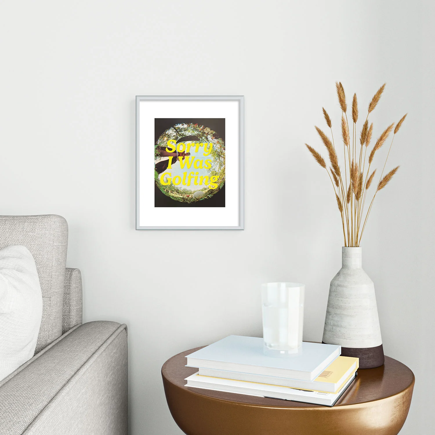 DENY Designs GolfFisheye Metal Framed Art Print - Image 6