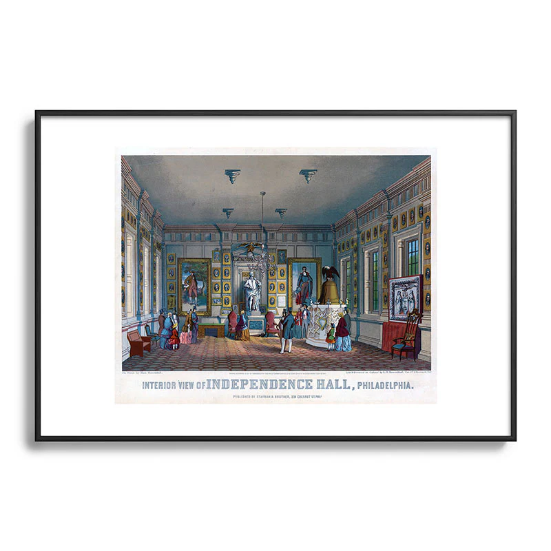 DENY Designs Independence Hall Metal Framed Art Print - Image 21