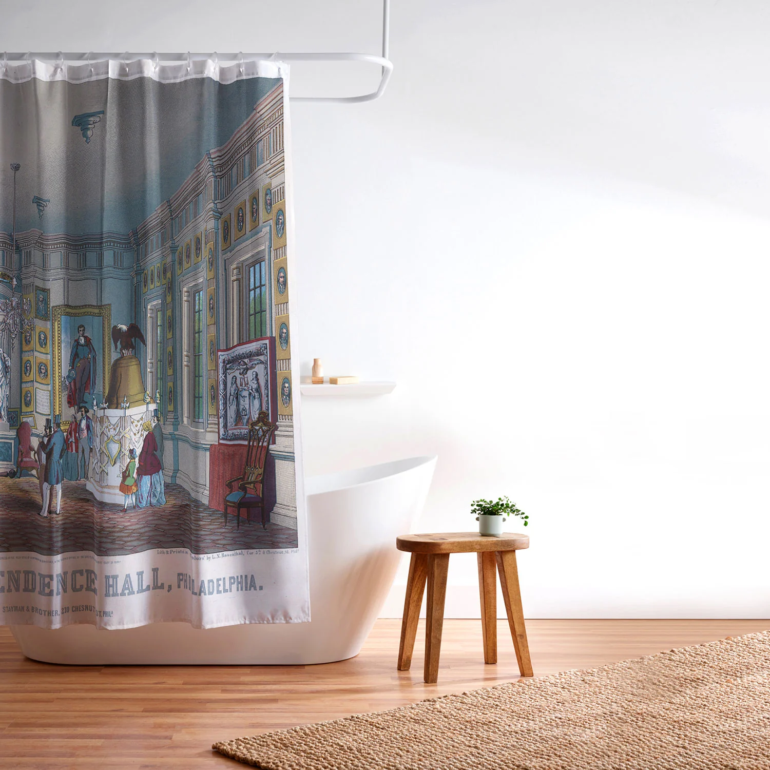 DENY Designs Independence Hall Shower Curtain - Image 3