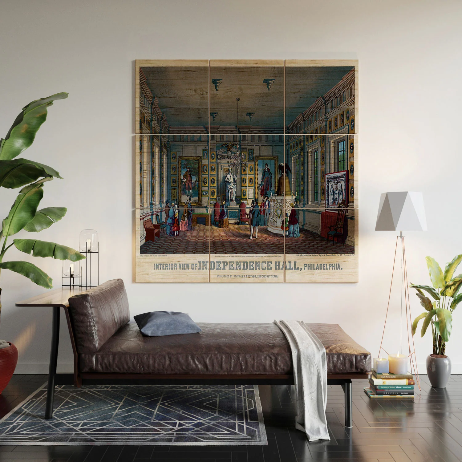 DENY Designs Independence Hall Wood Wall Mural - Image 6