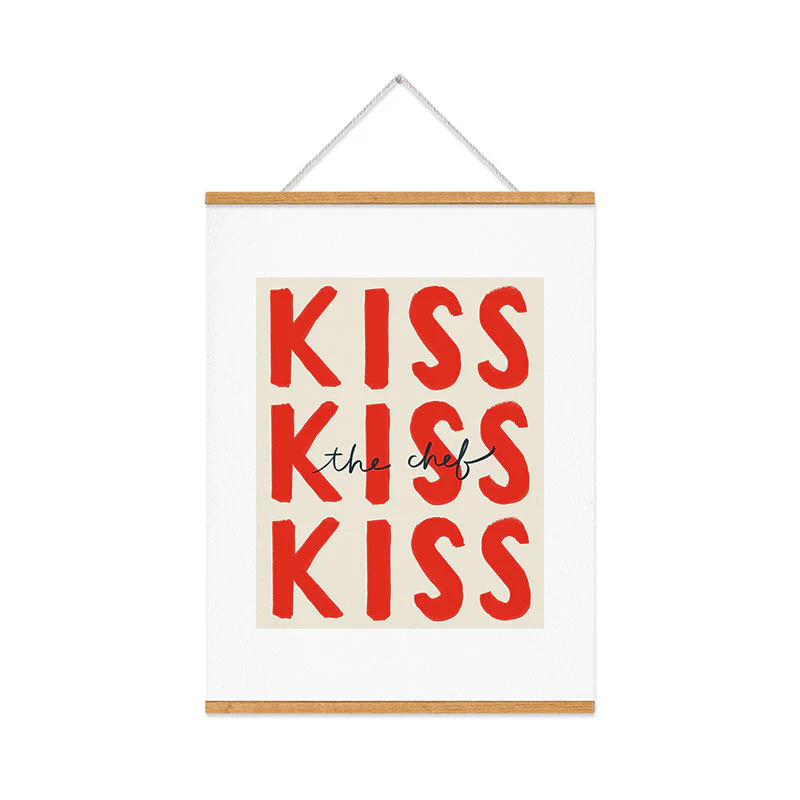DENY Designs Kiss The Chef Art Print - Image 37