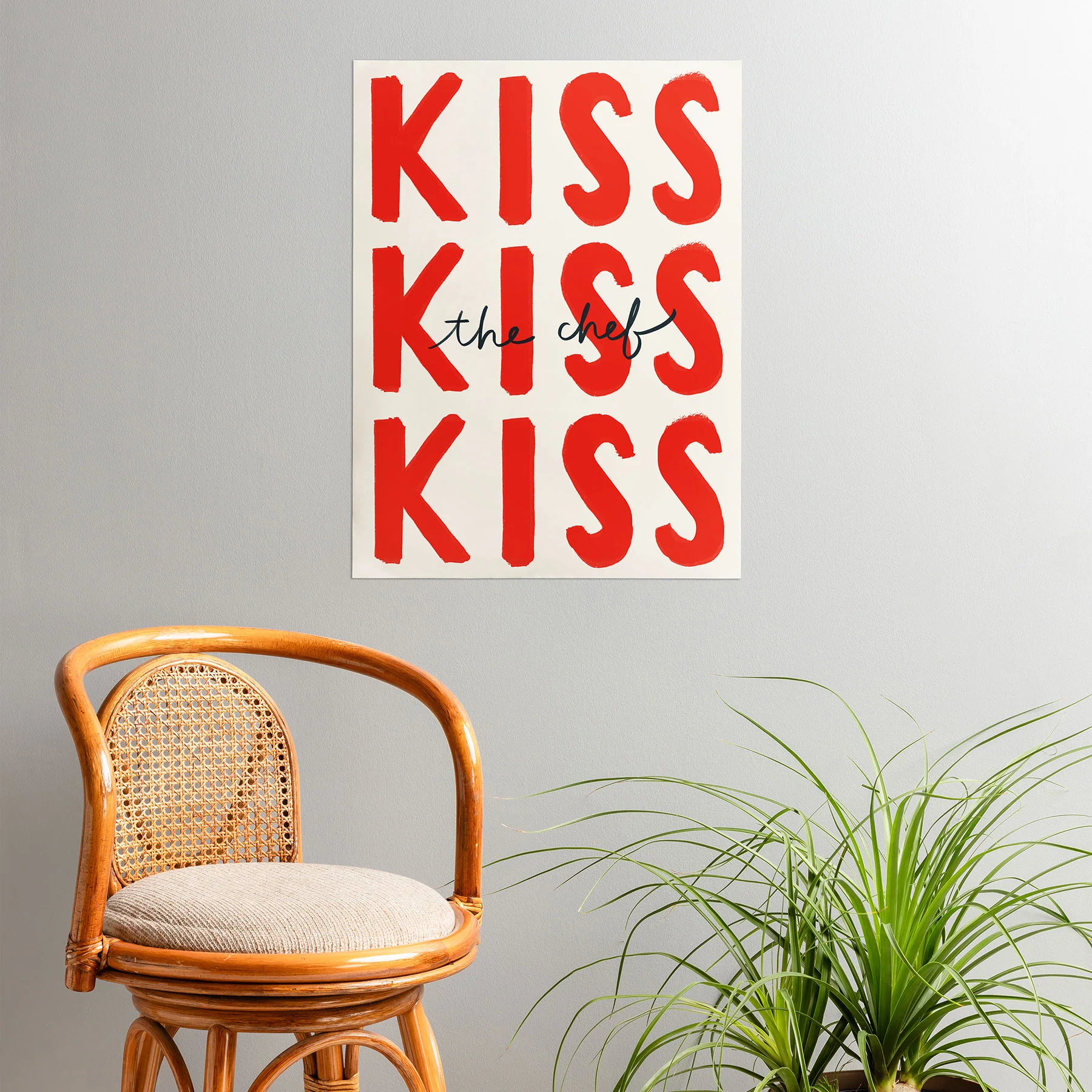 DENY Designs Kiss The Chef Poster - Image 2