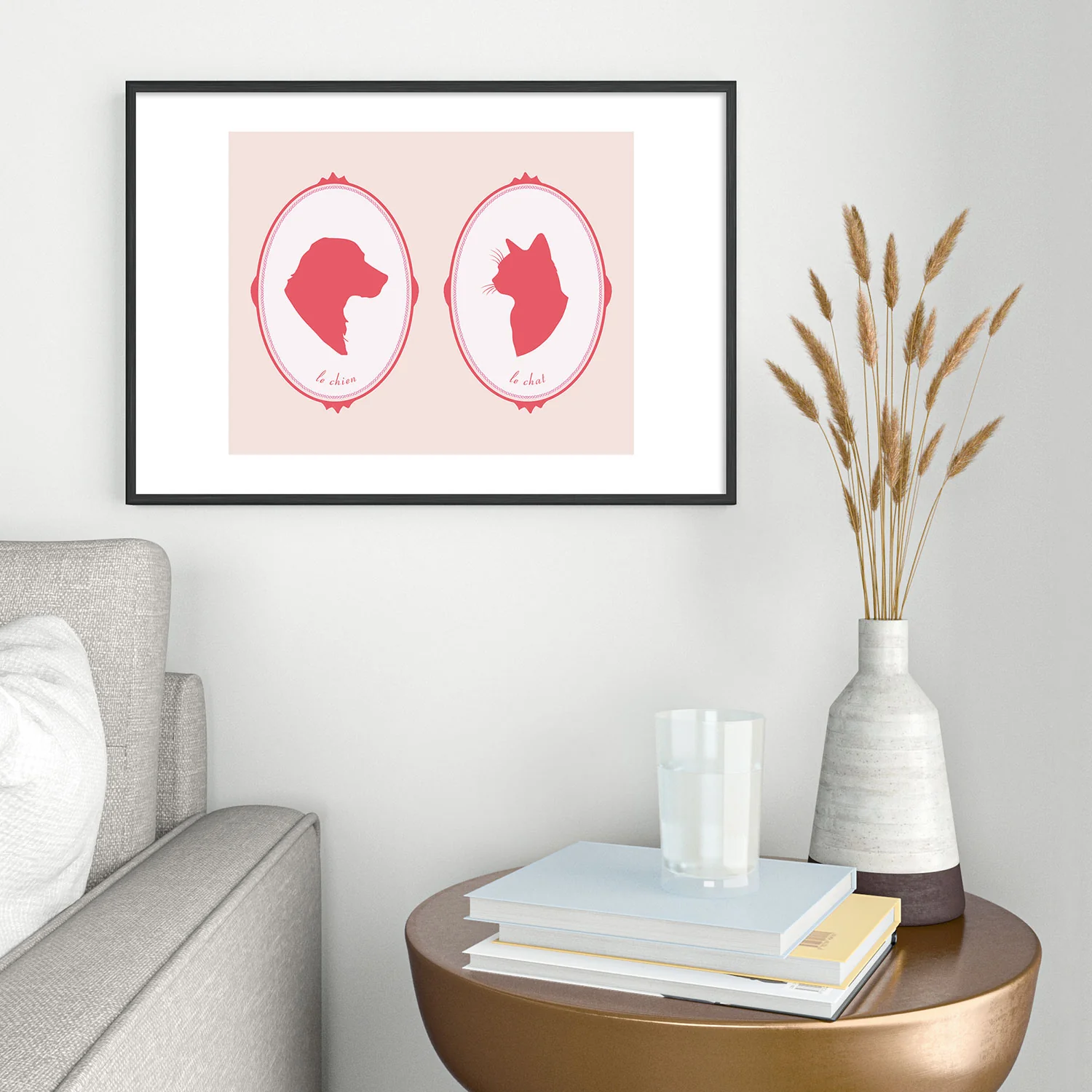 DENY Designs kit cameo Metal Framed Art Print - Image 22