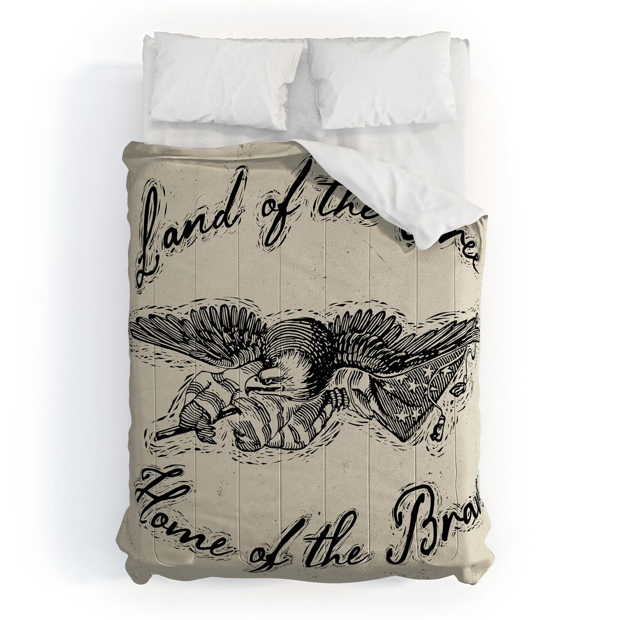 DENY Designs Land of the Free Eagle Comforter