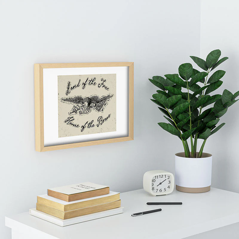 DENY Designs Land of the Free Eagle Recessed Framing Rectangle - Image 14