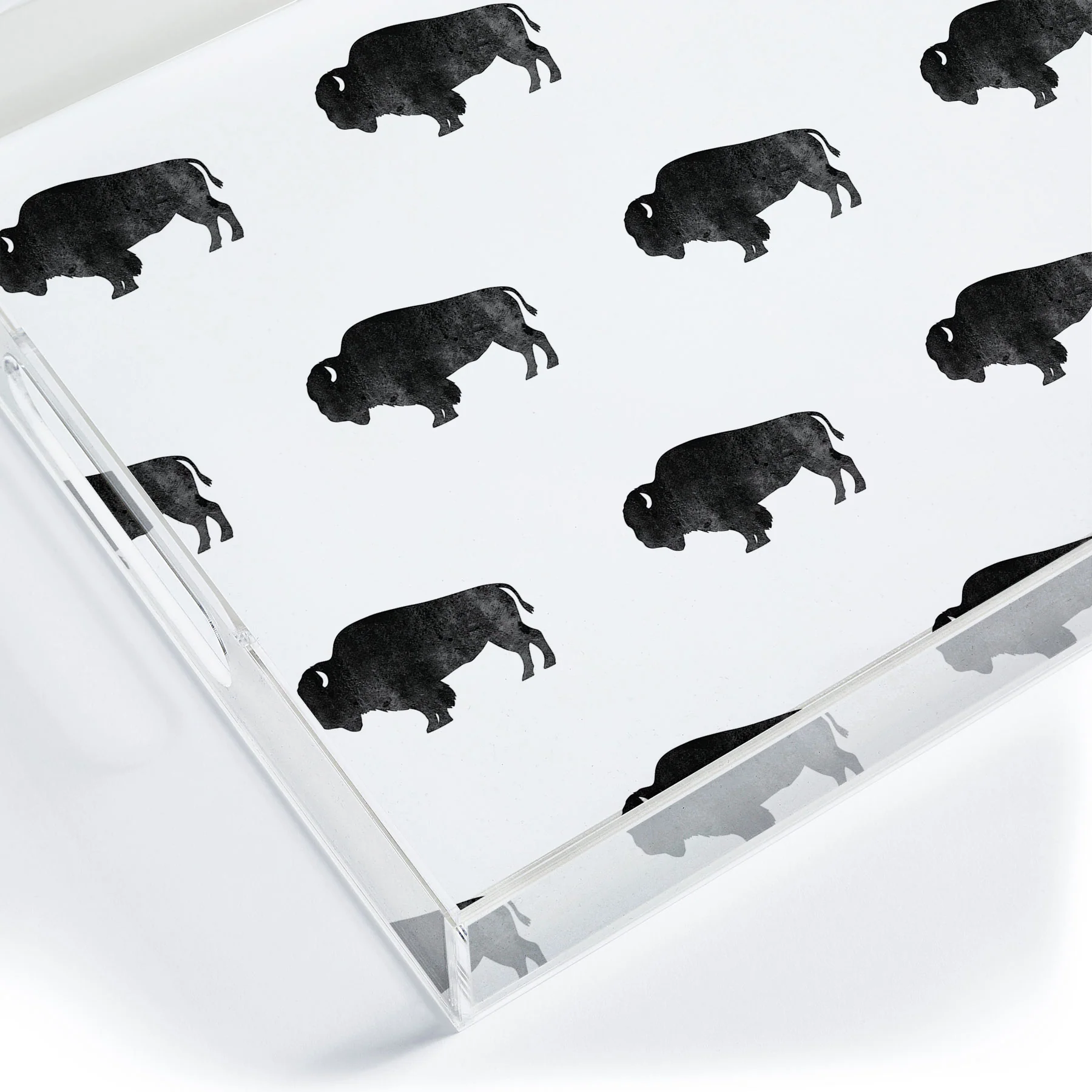 DENY Designs Midnight Bison Acrylic Tray - Image 8