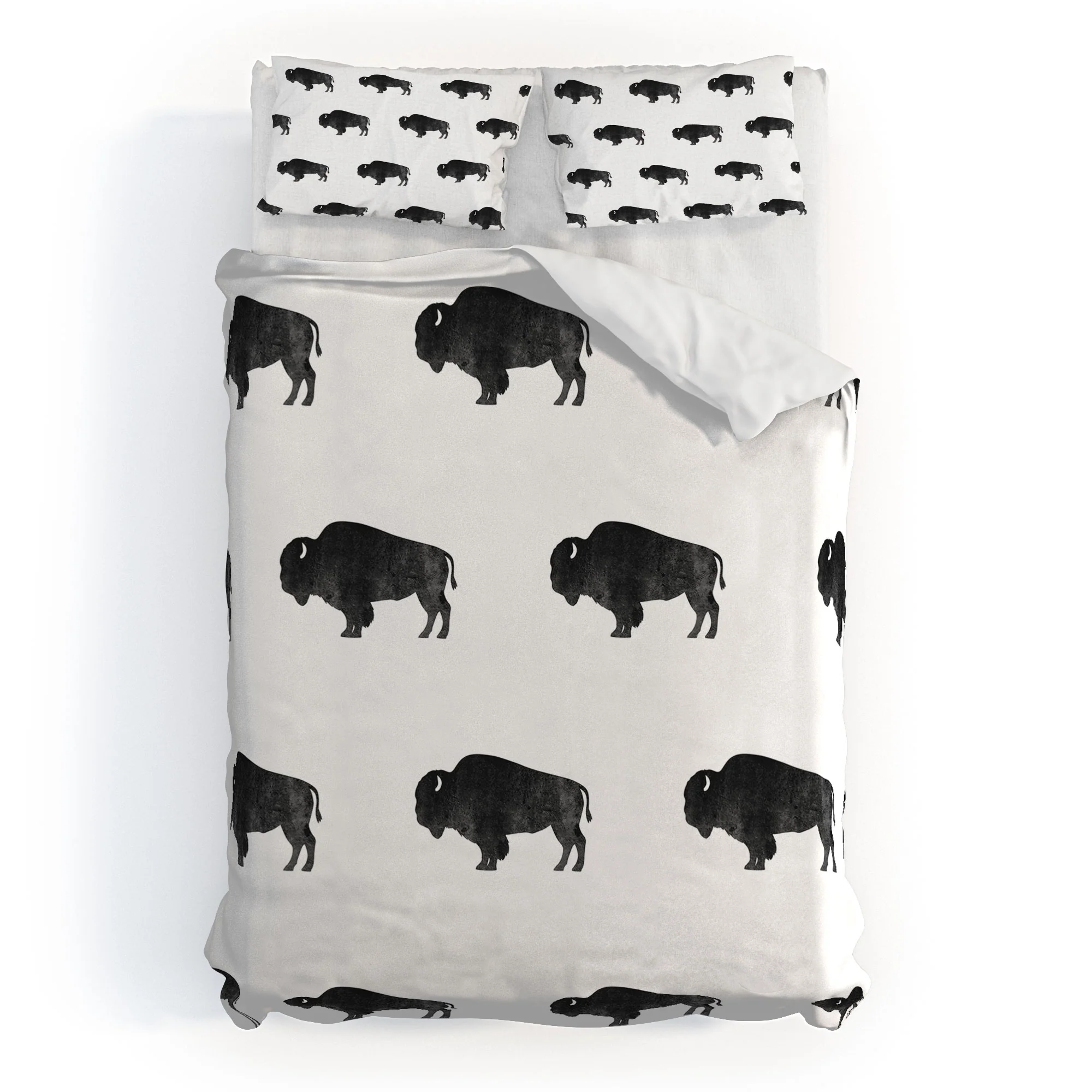 DENY Designs Midnight Bison Duvet Cover - Image 41