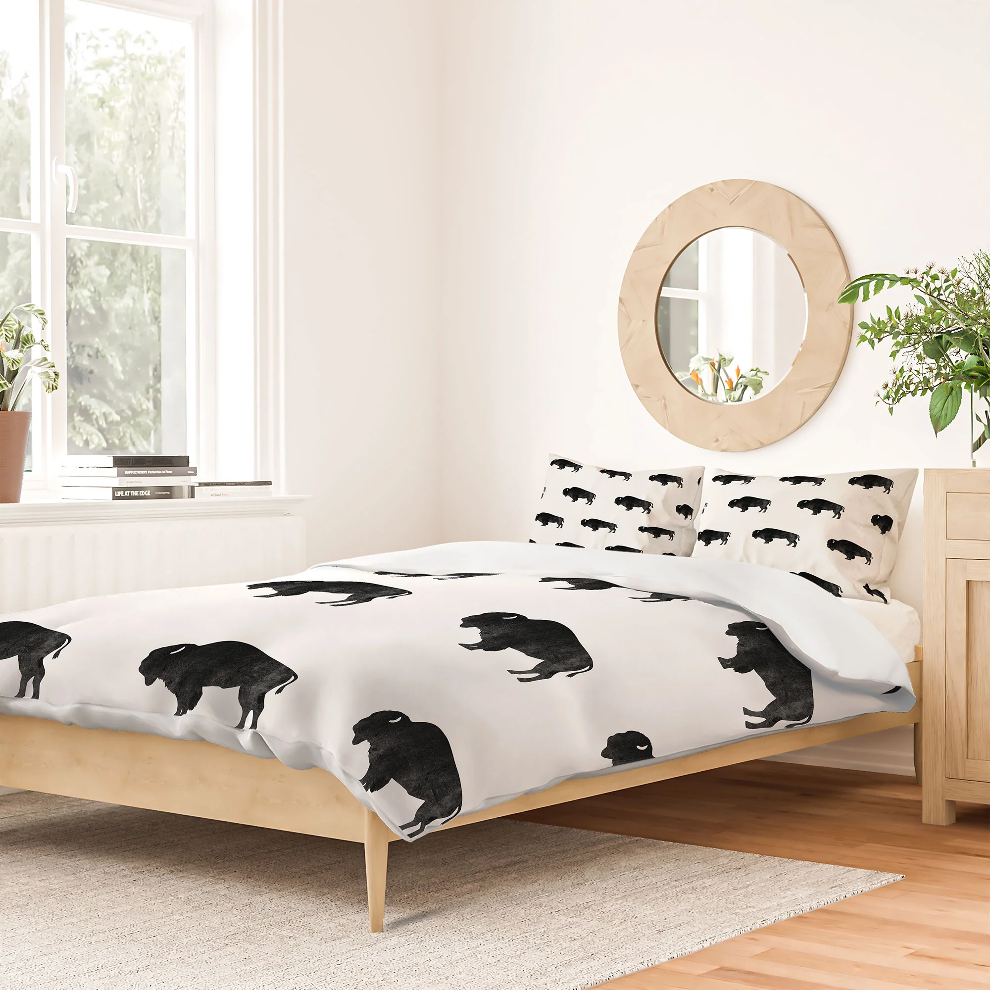 DENY Designs Midnight Bison Duvet Cover - Image 42