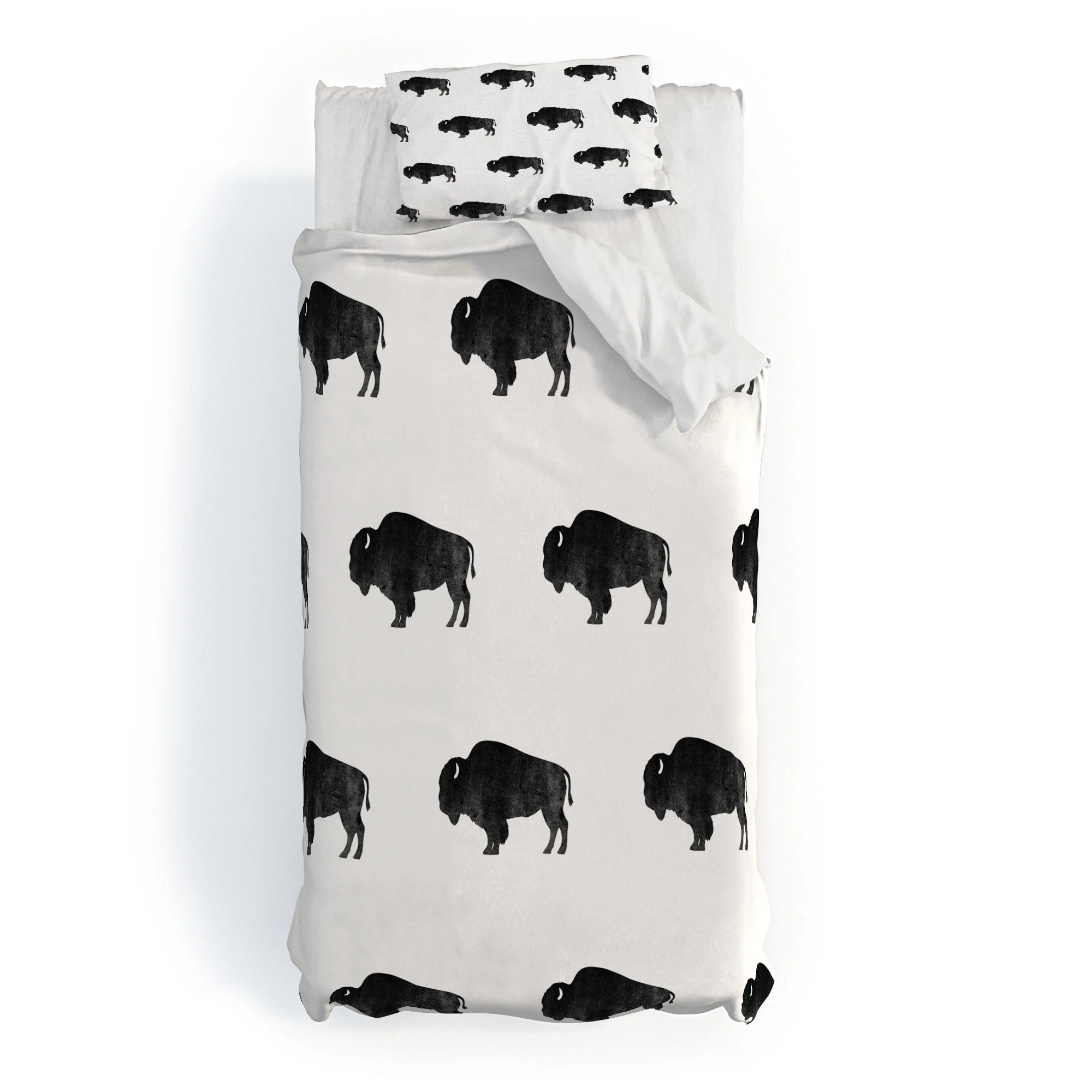 DENY Designs Midnight Bison Duvet Cover - Image 49