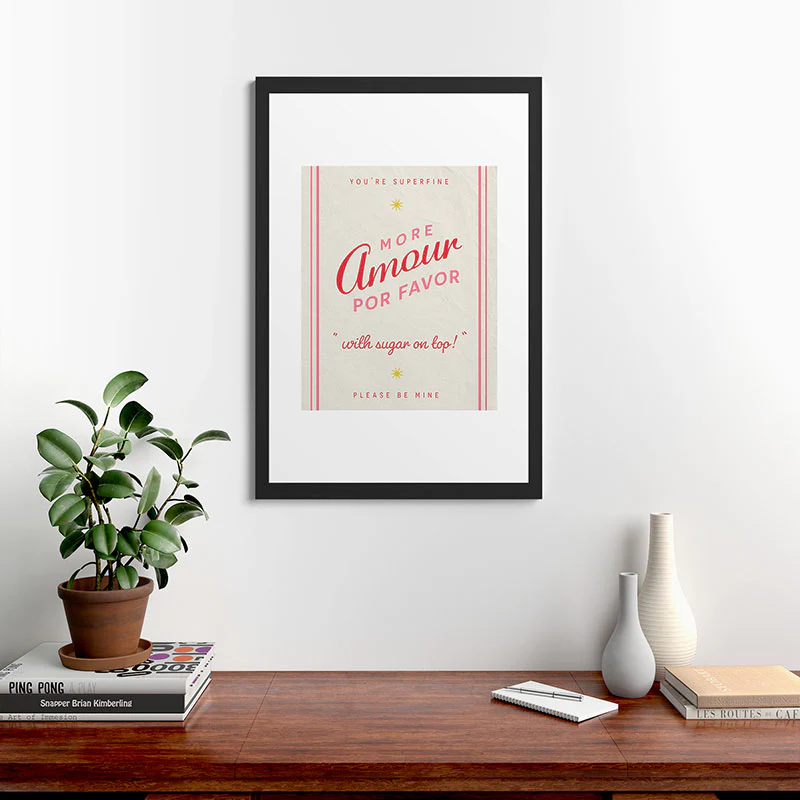 DENY Designs More Amour Framed Art Print - Image 12