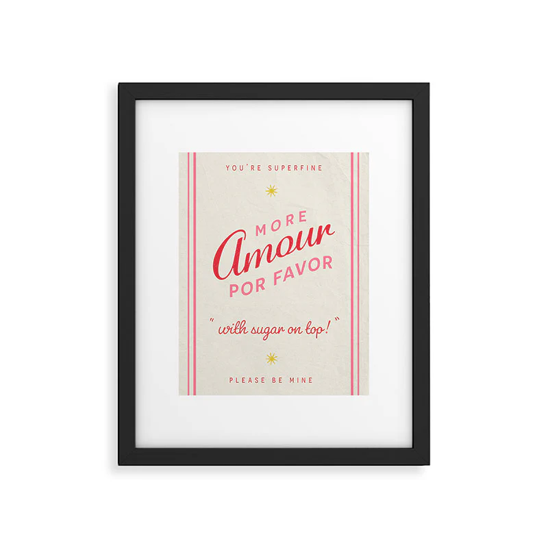 DENY Designs More Amour Framed Art Print - Image 27