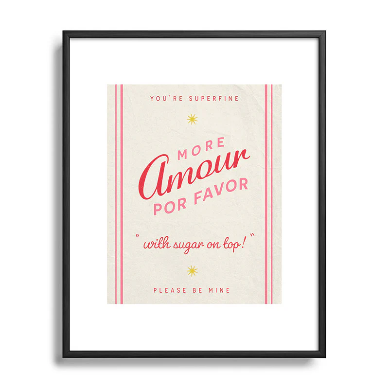 DENY Designs More Amour Metal Framed Art Print - Image 9