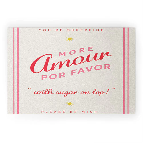 DENY Designs More Amour Welcome Mat - Image 2