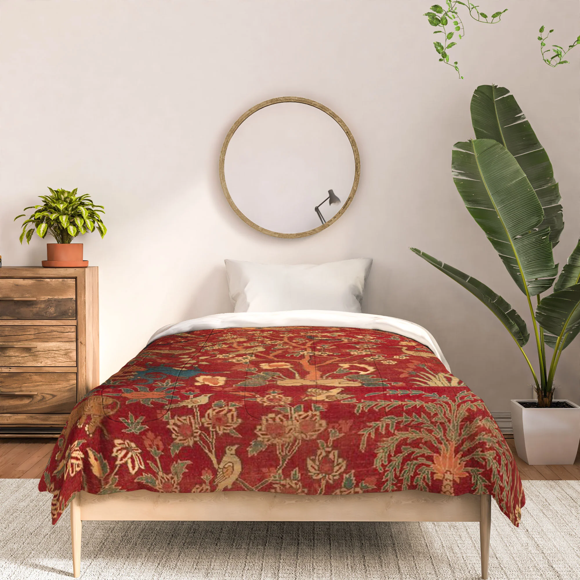 DENY Designs Palm Trees Ibexes and Birds Comforter - Image 9