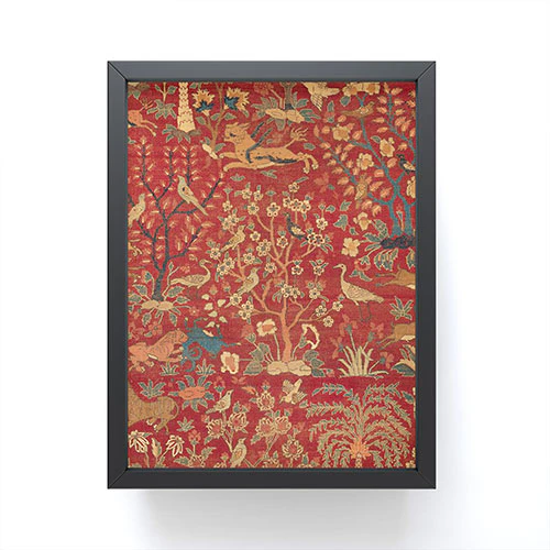 DENY Designs Palm Trees Ibexes and Birds Framed Mini Art Print - Image 2