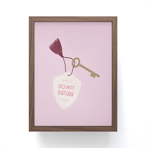 DENY Designs room key Framed Mini Art Print - Image 3