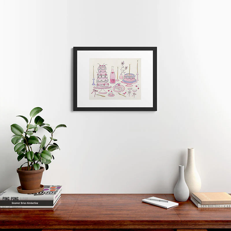 DENY Designs southeast preppy afternoon tea Framed Art Print - Image 10