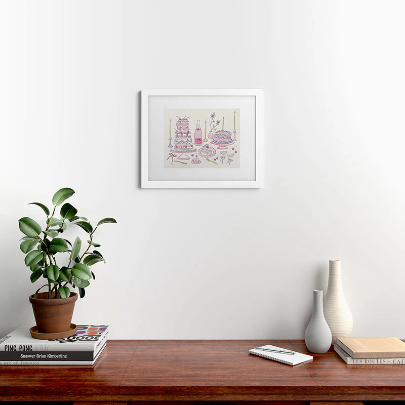 DENY Designs southeast preppy afternoon tea Framed Art Print - Image 20