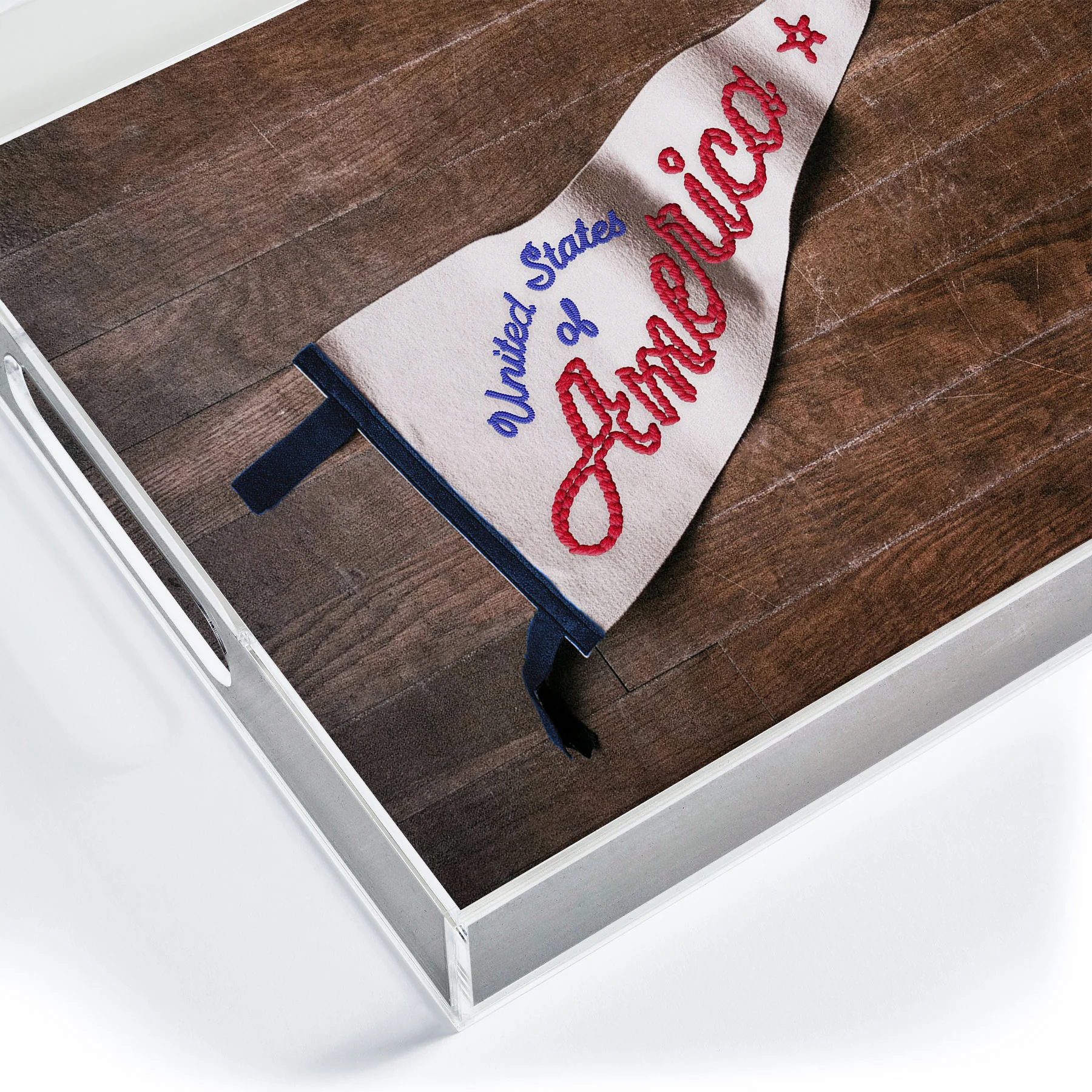 DENY Designs USA Stitched Pennant Acrylic Tray - Image 11