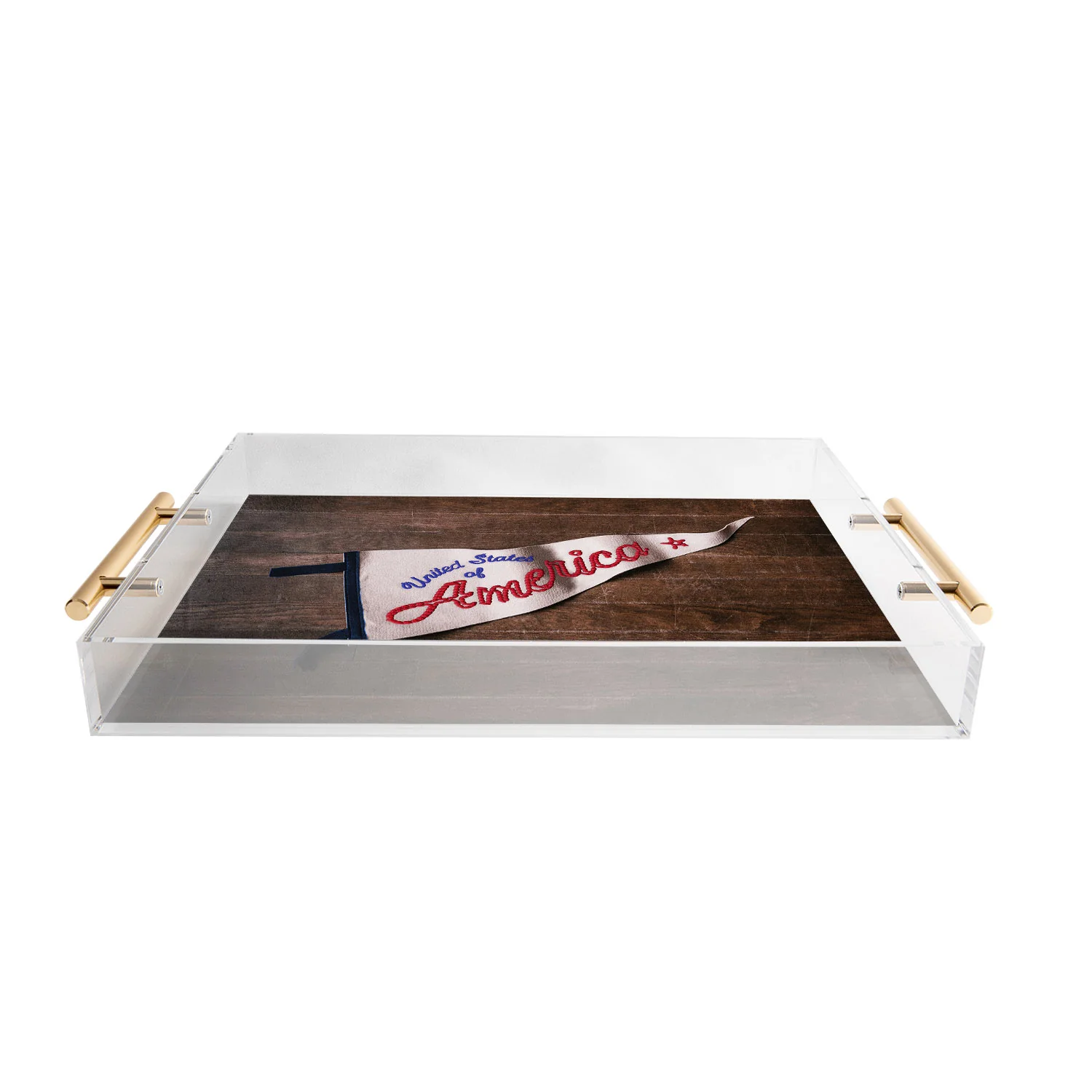 DENY Designs USA Stitched Pennant Acrylic Tray - Image 3
