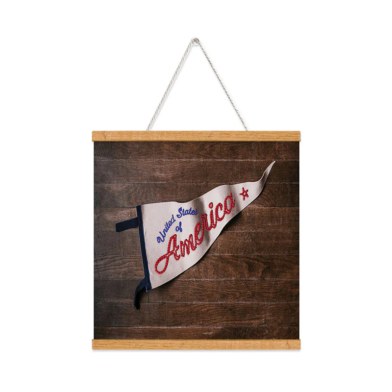 DENY Designs USA Stitched Pennant Art Print - Image 77