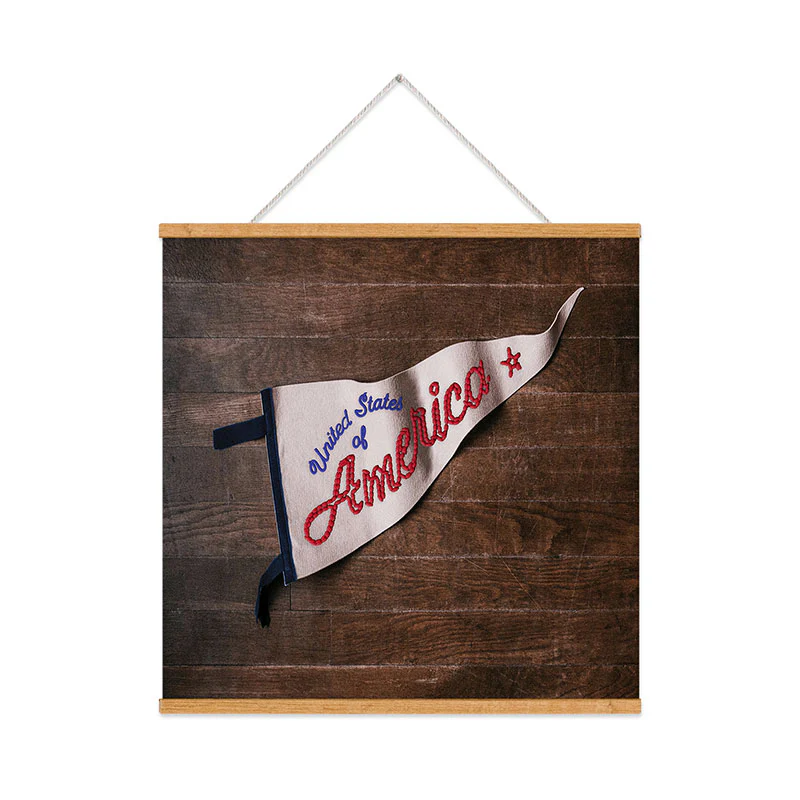 DENY Designs USA Stitched Pennant Art Print - Image 83