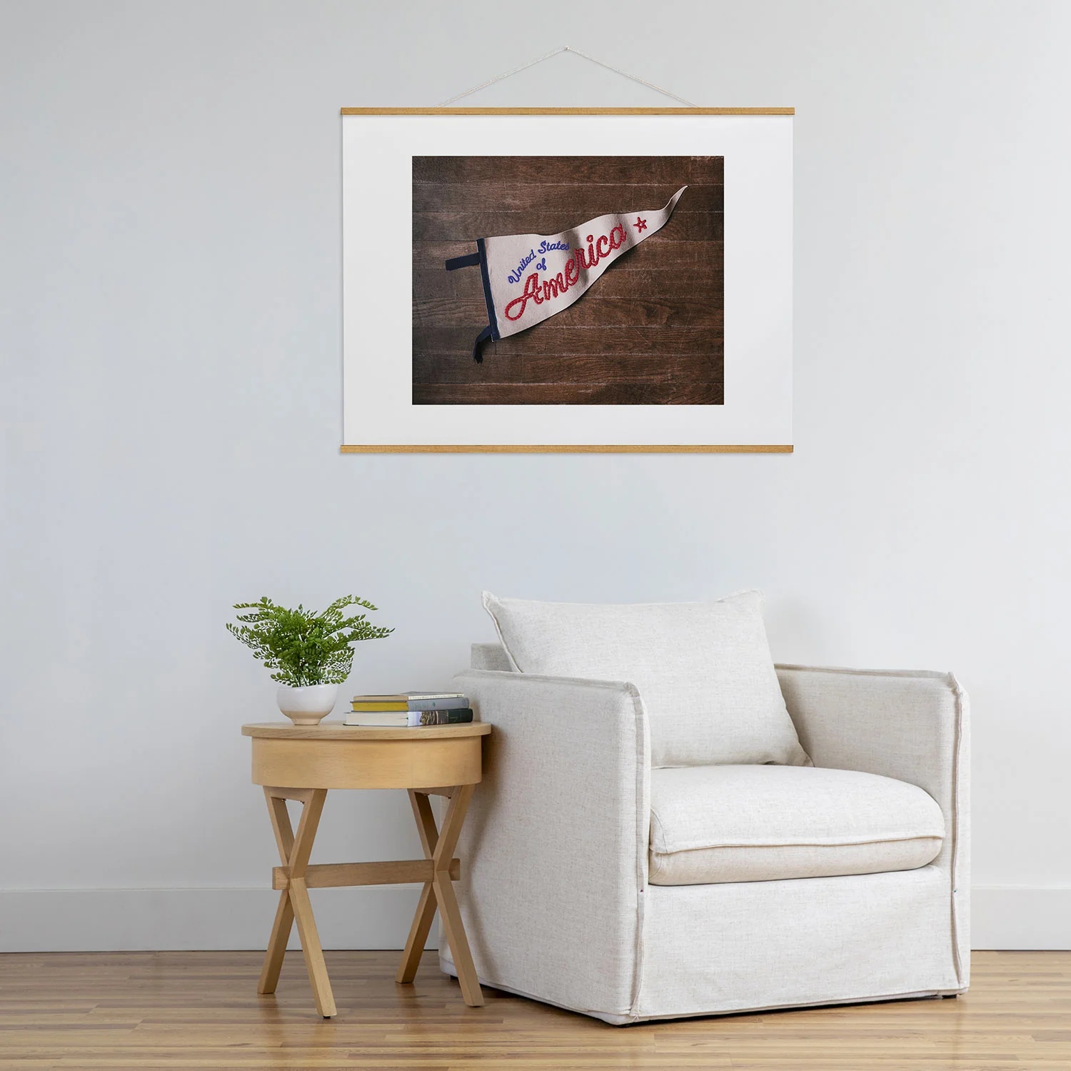DENY Designs USA Stitched Pennant Art Print - Image 92