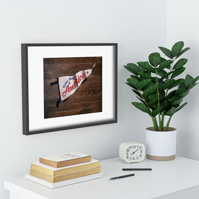 DENY Designs USA Stitched Pennant Recessed Framing Rectangle - Image 36