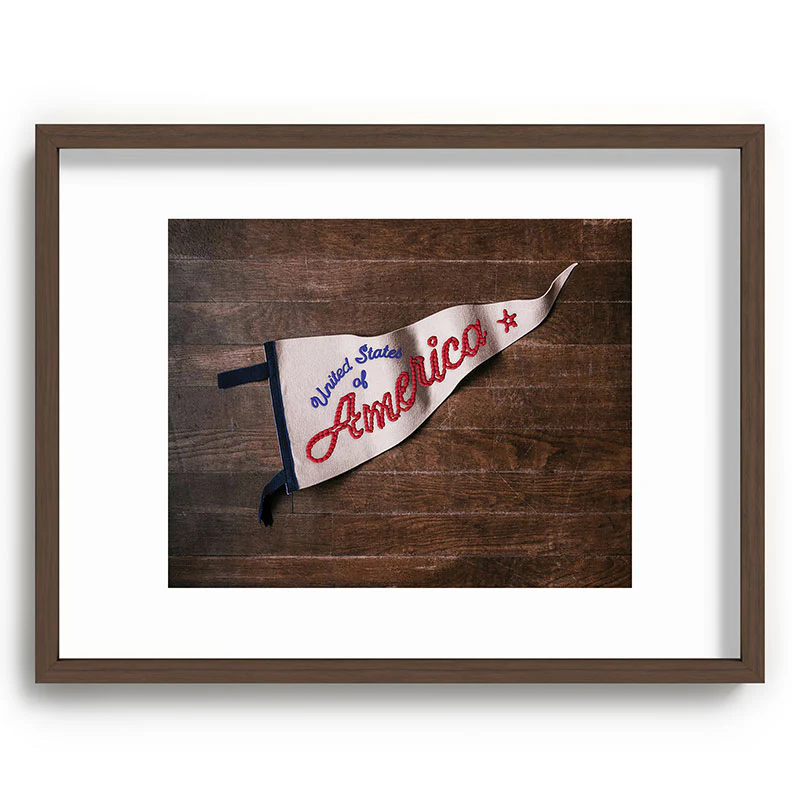 DENY Designs USA Stitched Pennant Recessed Framing Rectangle - Image 46