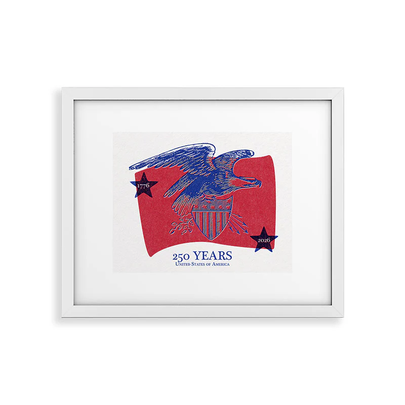 DENY Designs Vintage Eagle Shield Framed Art Print - Image 27