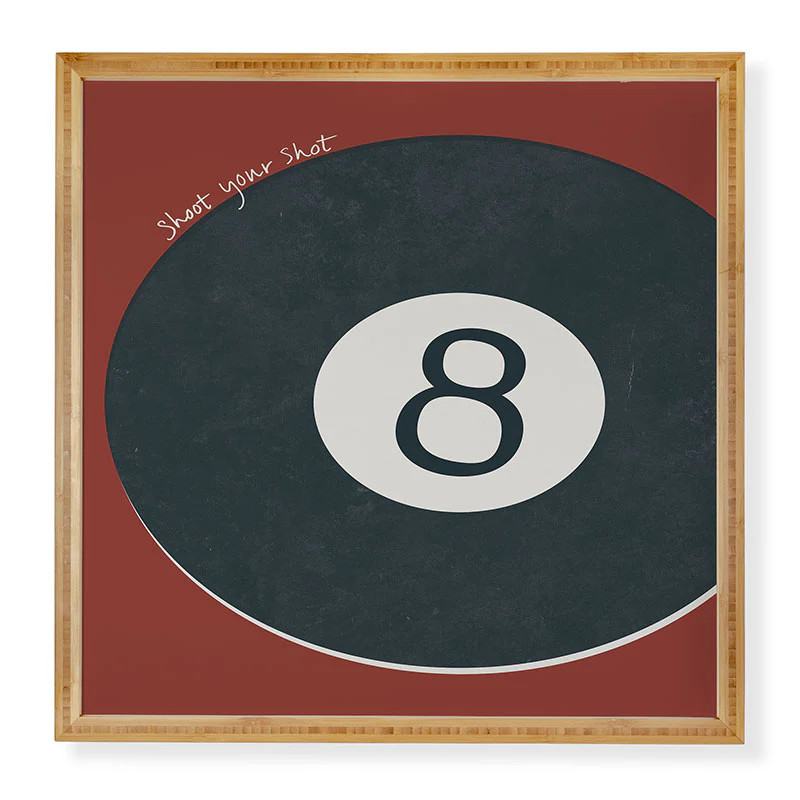 DENY Designs Vintage Games 8ball Framed Wall Art - Image 3