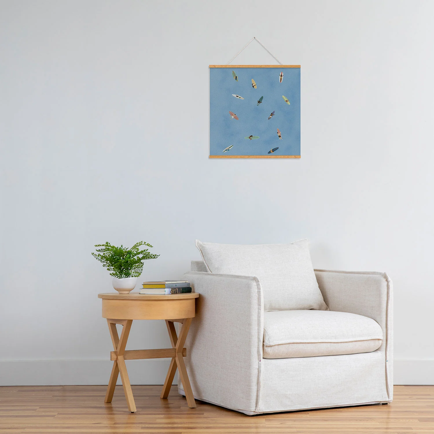 DENY Designs waiting wading surfers Art Print - Image 45
