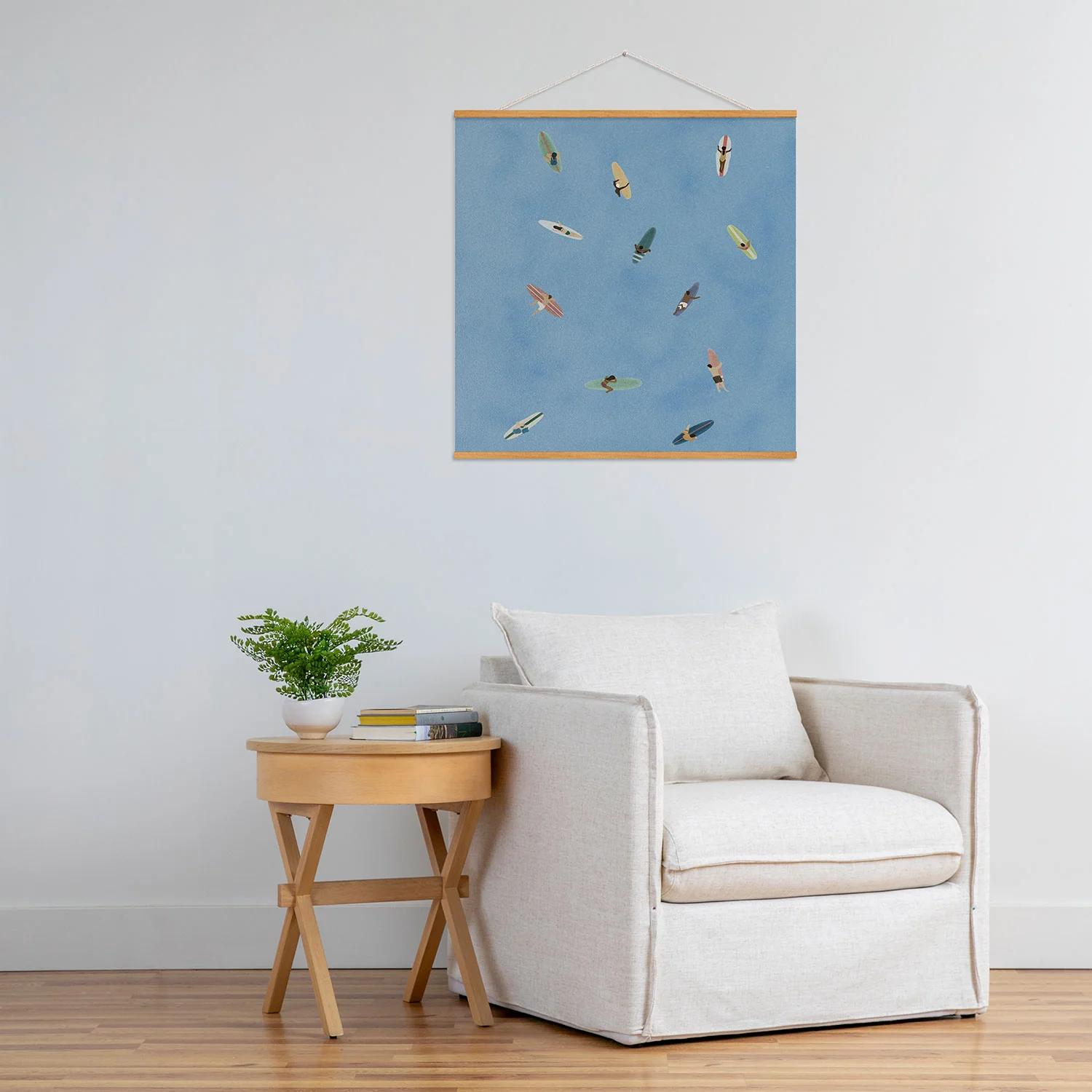 DENY Designs waiting wading surfers Art Print - Image 48