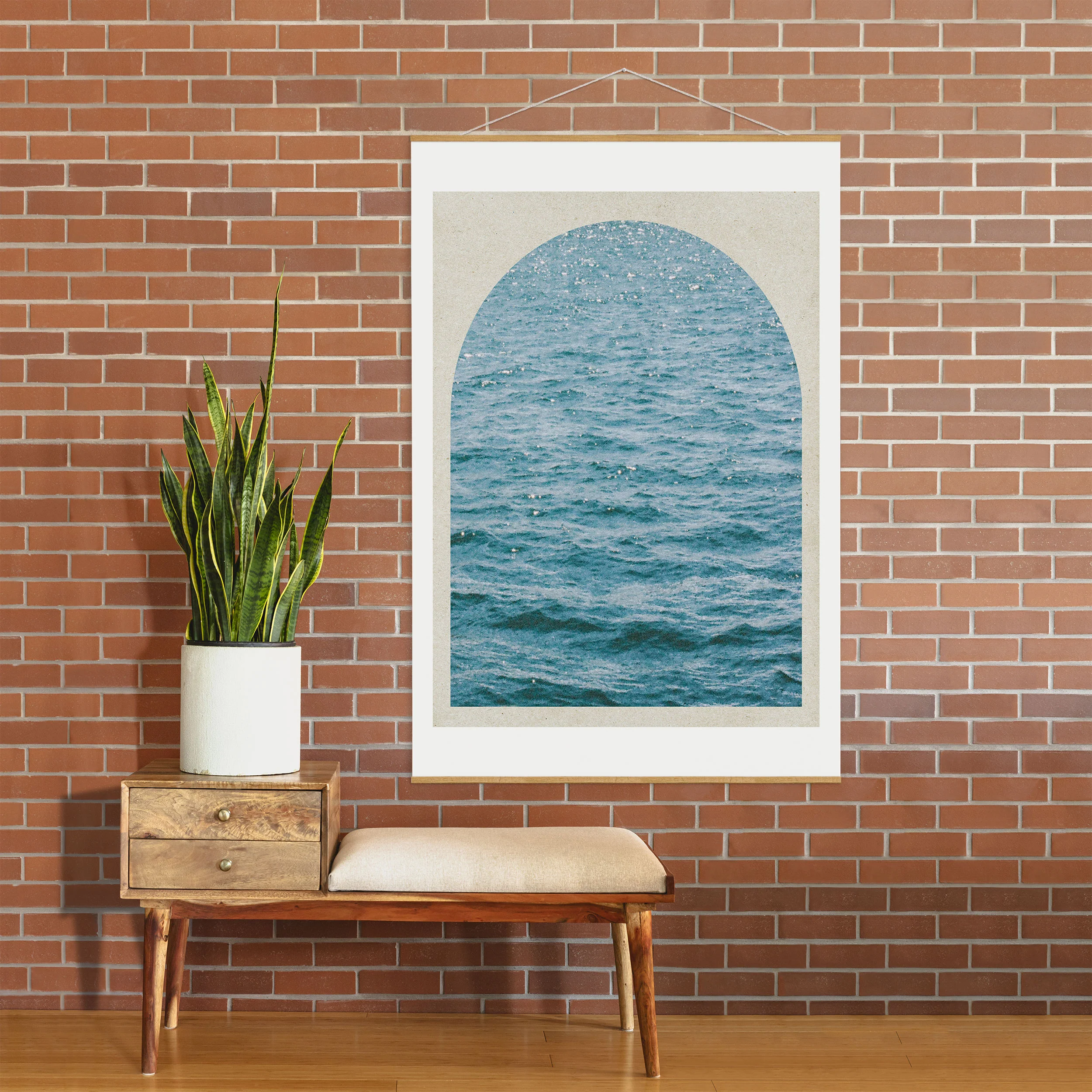 DENY Designs Waves Window Art Print - Image 53