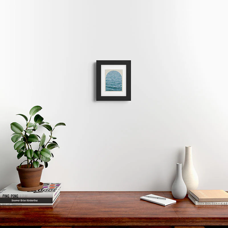 DENY Designs Waves Window Framed Art Print - Image 2