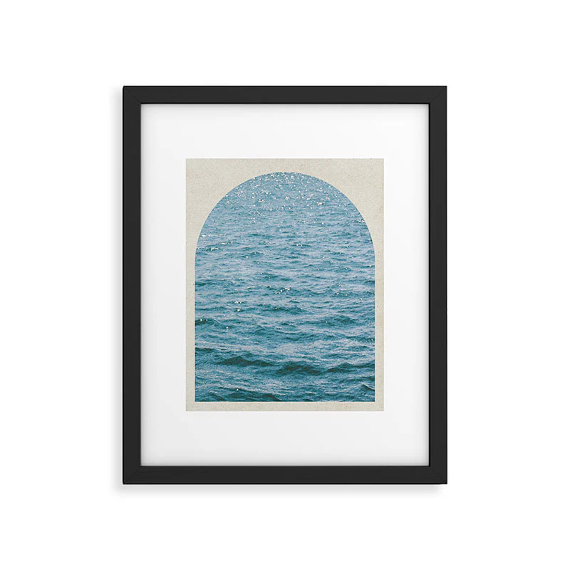 DENY Designs Waves Window Framed Art Print - Image 35