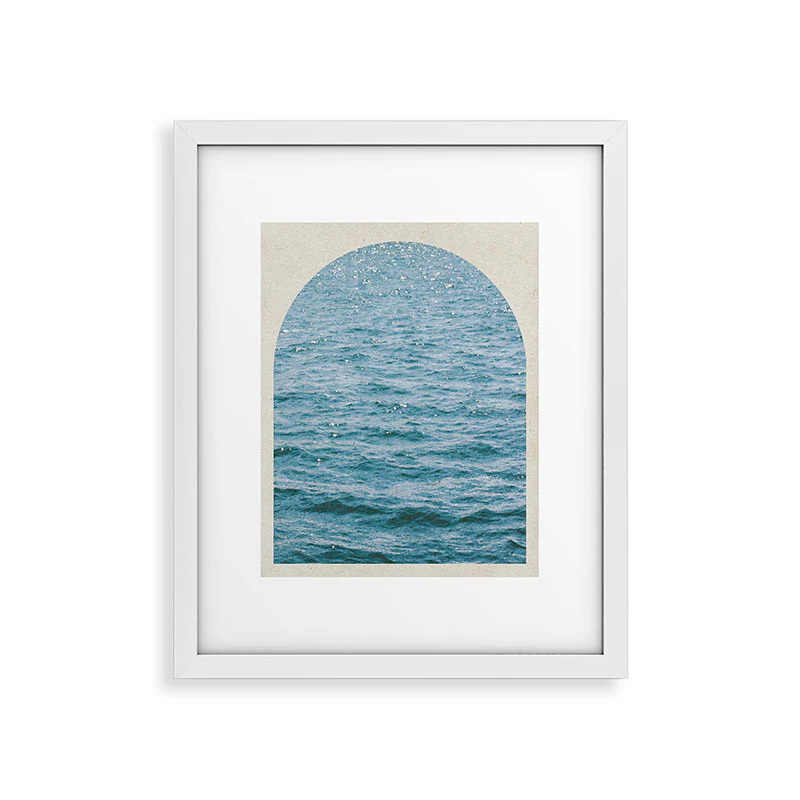 DENY Designs Waves Window Framed Art Print - Image 45