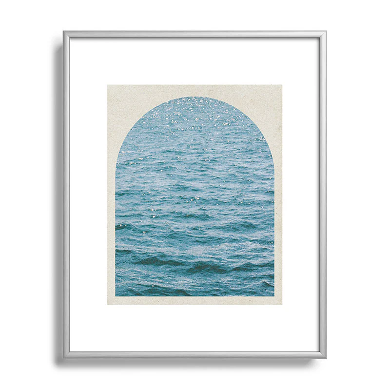 DENY Designs Waves Window Metal Framed Art Print - Image 5