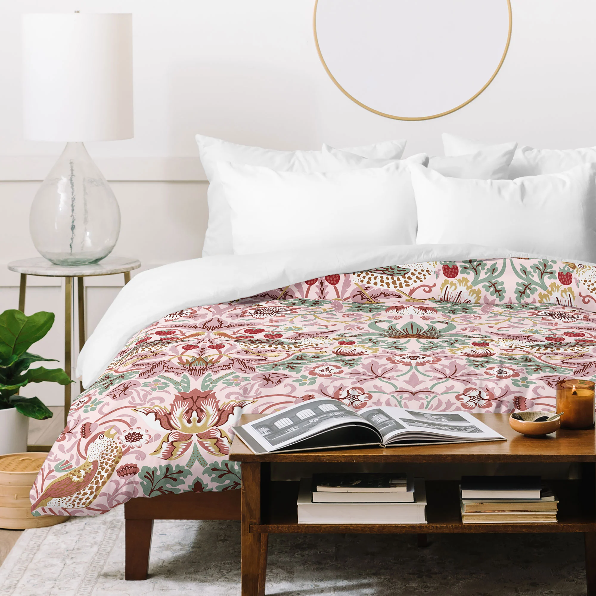 DENY Designs William Morris Strawberry Thief Panel Duvet Cover - Image 15