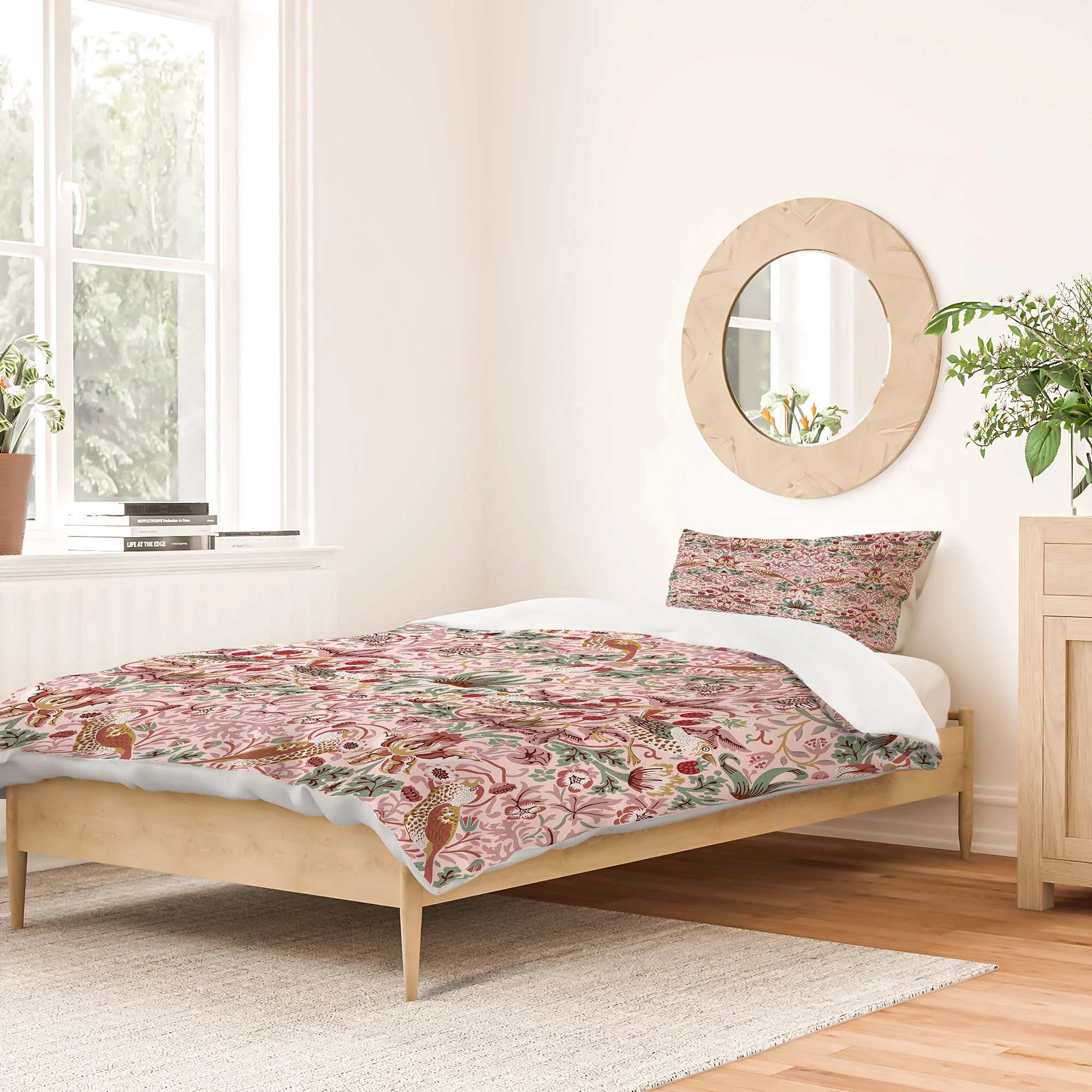 DENY Designs William Morris Strawberry Thief Panel Duvet Cover - Image 46