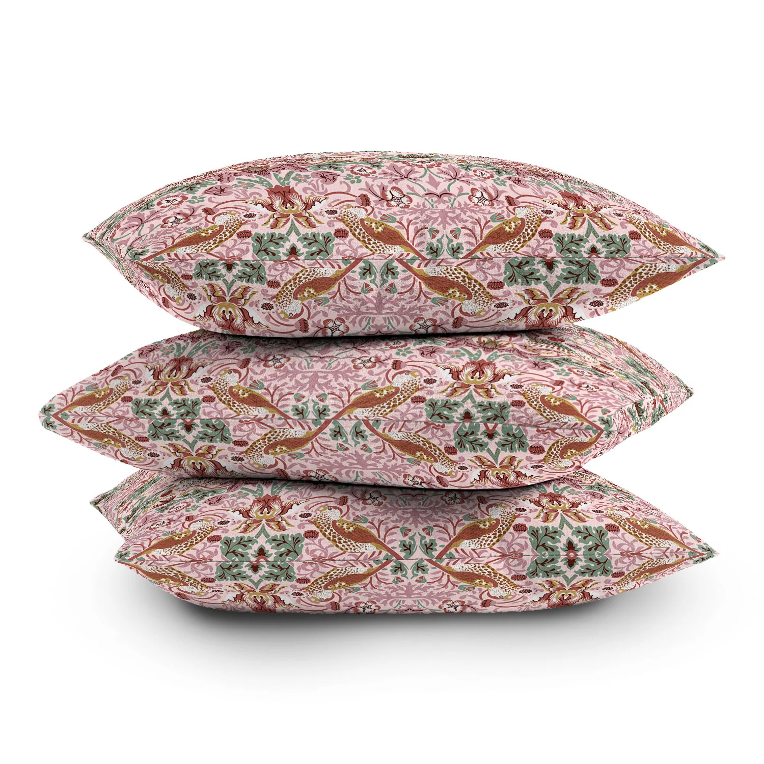 DENY Designs William Morris Strawberry Thief Panel Outdoor Throw Pillow - Image 15