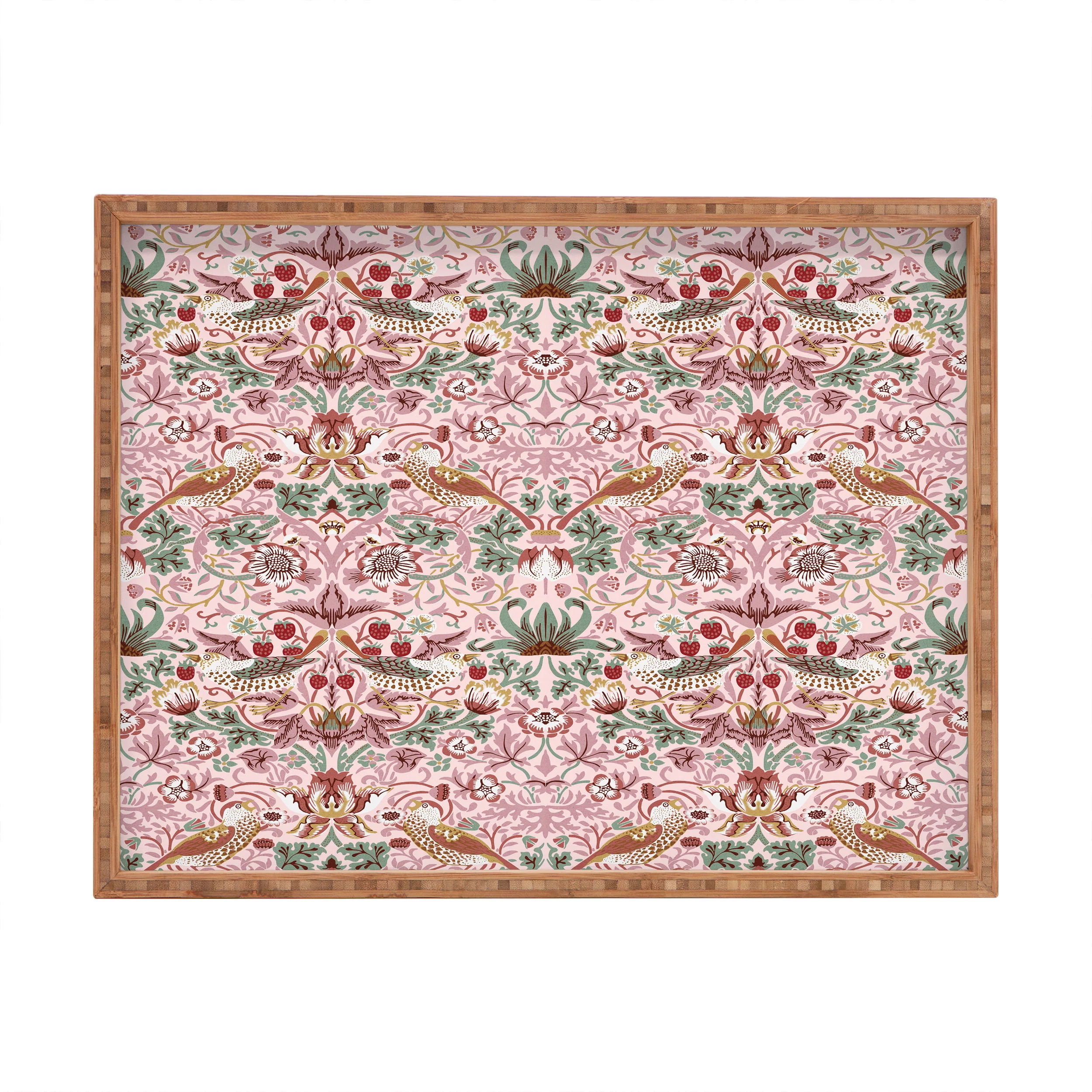 DENY Designs William Morris Strawberry Thief Panel Rectangular Tray