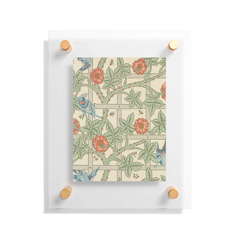 DENY Designs William Morris Trellis Floating Acrylic Print