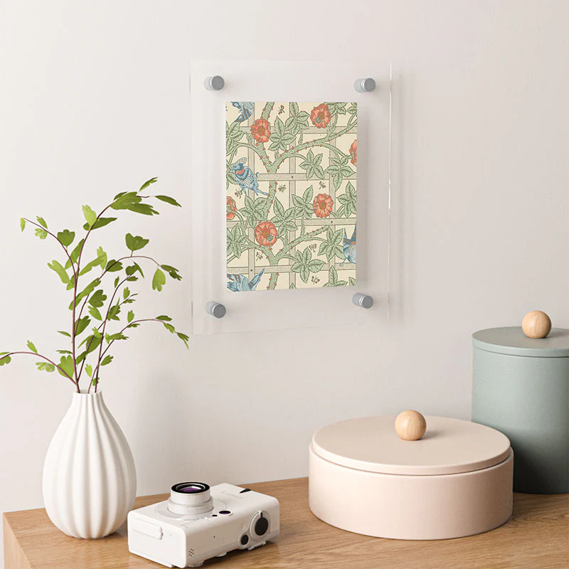 DENY Designs William Morris Trellis Floating Acrylic Print - Image 4